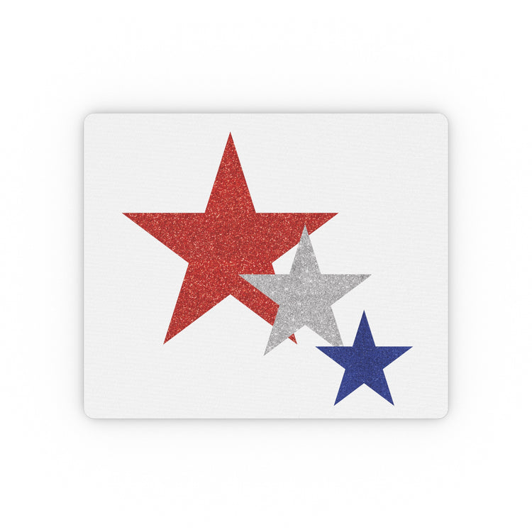 Three Stars Fourth Of July Rectangular Mouse Pad