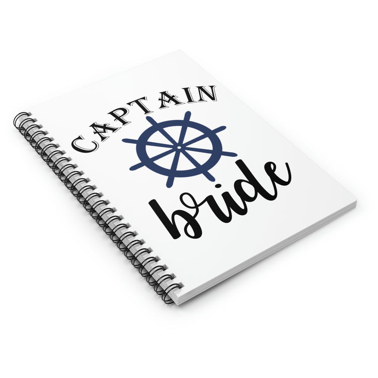 Spiral Notebook irst Mate Captain Bride Party Crew Bridal Party Bridesmaid Proposal | Bridal Shower Gift|Team Bride