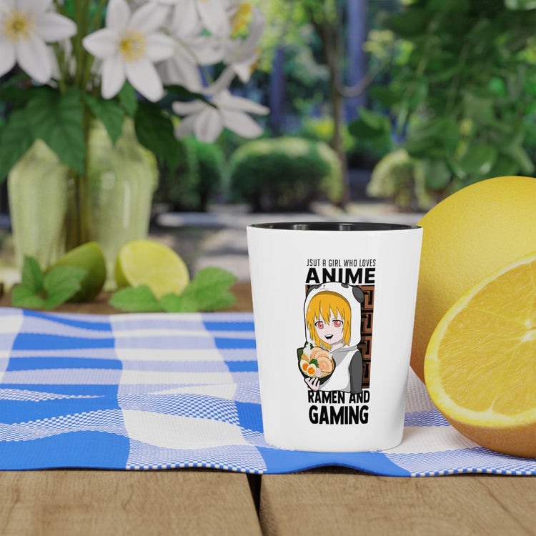 Shot Glass Party Ceramic Tequila  Funny Retro Anime Sarcastic Statements Pun Women Men Manga Hilarious Gamers Sarcasm Animation Gags Sayings