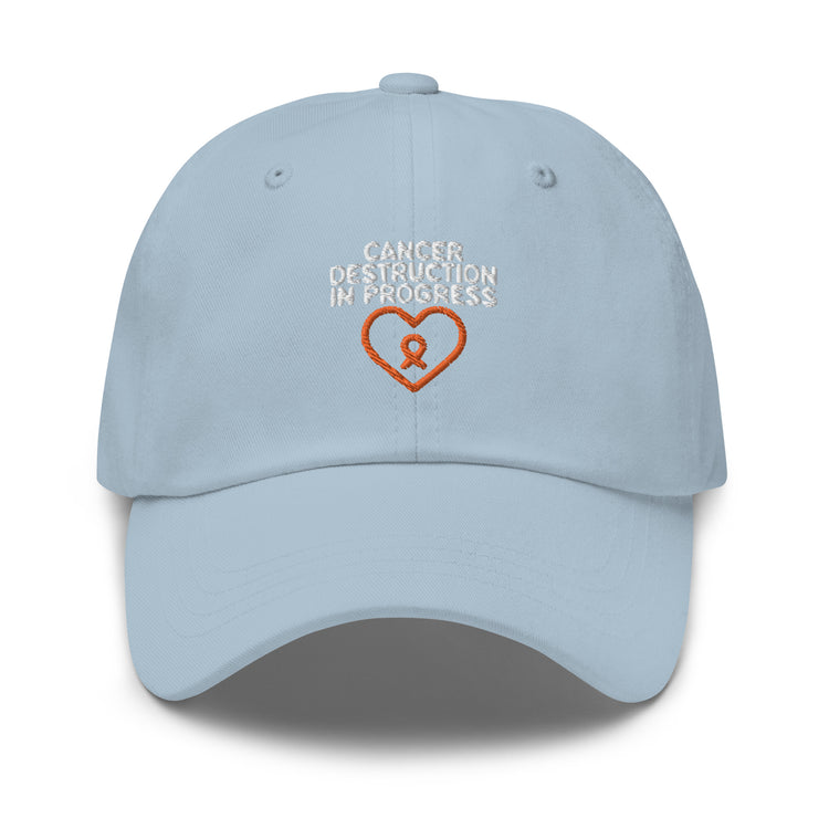 Dad hat Humorous Cancer Awareness Leukemia Sickness Cognizance Pun Hilarious Support Motivational Inspirational Love