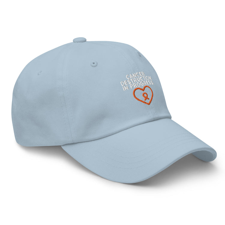 Dad hat Humorous Cancer Awareness Leukemia Sickness Cognizance Pun Hilarious Support Motivational Inspirational Love