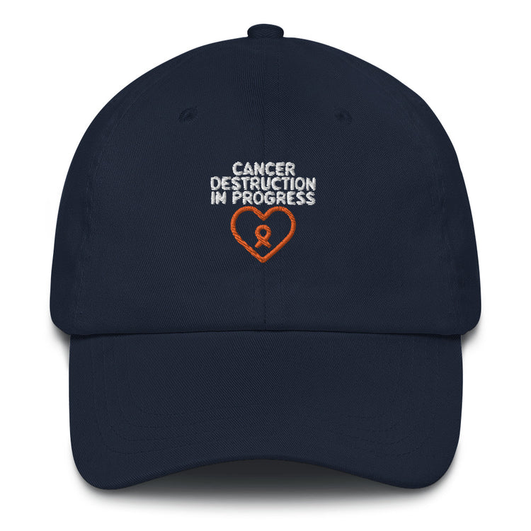 Dad hat Humorous Cancer Awareness Leukemia Sickness Cognizance Pun Hilarious Support Motivational Inspirational Love