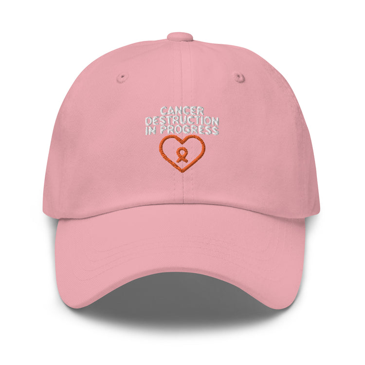 Dad hat Humorous Cancer Awareness Leukemia Sickness Cognizance Pun Hilarious Support Motivational Inspirational Love