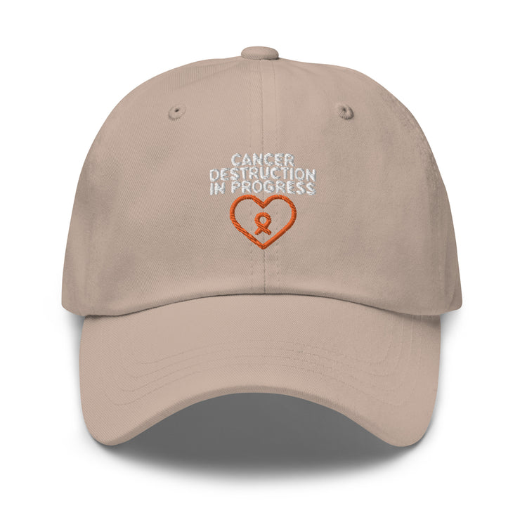 Dad hat Humorous Cancer Awareness Leukemia Sickness Cognizance Pun Hilarious Support Motivational Inspirational Love