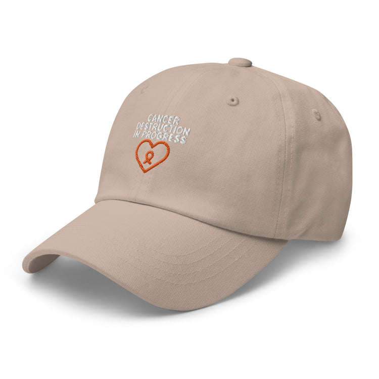 Dad hat Humorous Cancer Awareness Leukemia Sickness Cognizance Pun Hilarious Support Motivational Inspirational Love