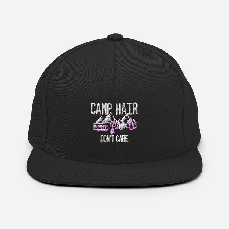 Snapback Hat  Humorous Boot Tent Encampment Site Adventure Enthusiast Novelty Forest Hiking Wandering Adventuring Lover