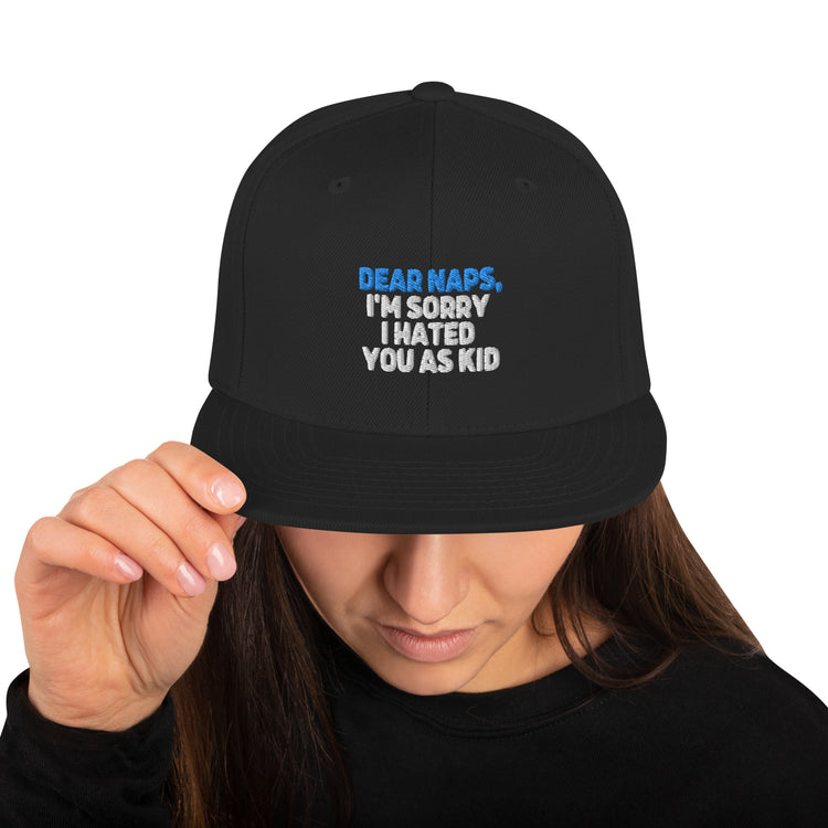 Snapback Hat Humorous Humor Sleeping Sarcasm Sarcastic Laughter Ridicule Hilarious Humors Chuckle Derision Playfulness Fun