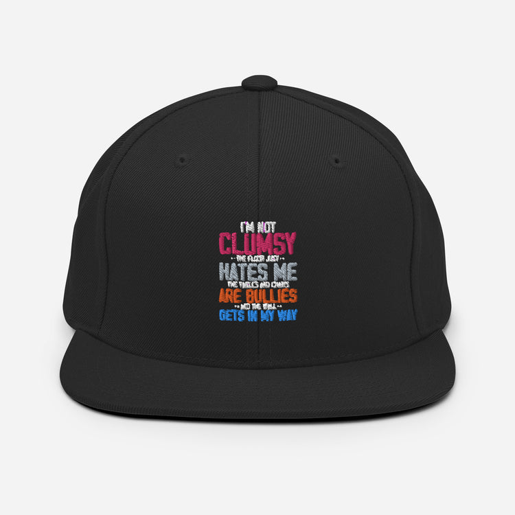 Snapback Hat Humorous Clumsy Awkward Sarcasm Laughter Sarcastic Ridicule Humors Chuckle Sloppy Unwieldy Derision