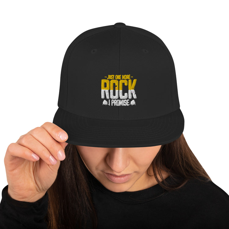 Snapback Hat Hilarious Mineral Collector Lands Scientists Novelty Hypsography Rocks Hobbyist Hunters Lover