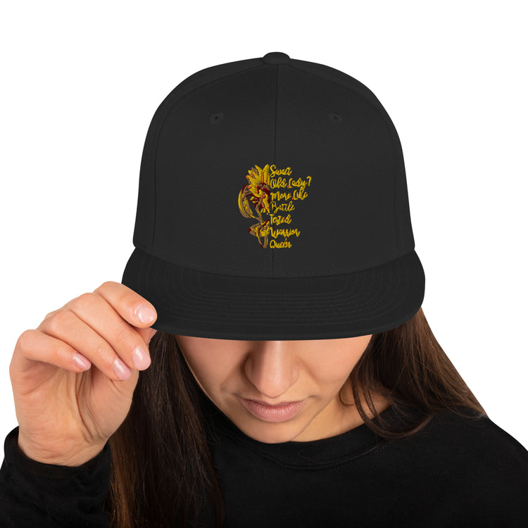 Snapback Hat Novelty Helianthus Flower Marigold Floweret Enthusiast Hilarious Floret Yellow Blooms Blossoms Lawn