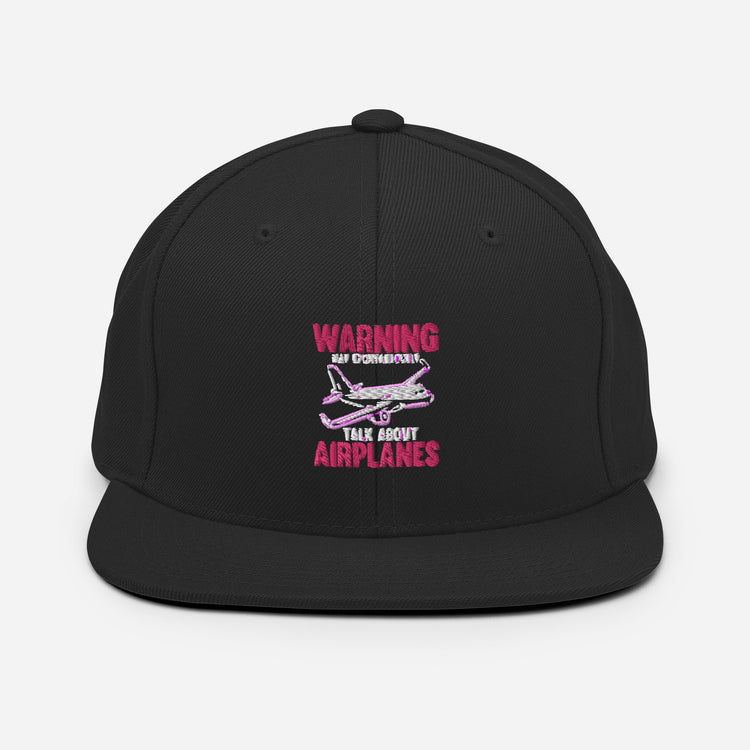 Snapback Hat Humorous Airplane Aircraft Aircrews Airship Aviator Hilarious Floatplane Aeroplane Plane Transportation