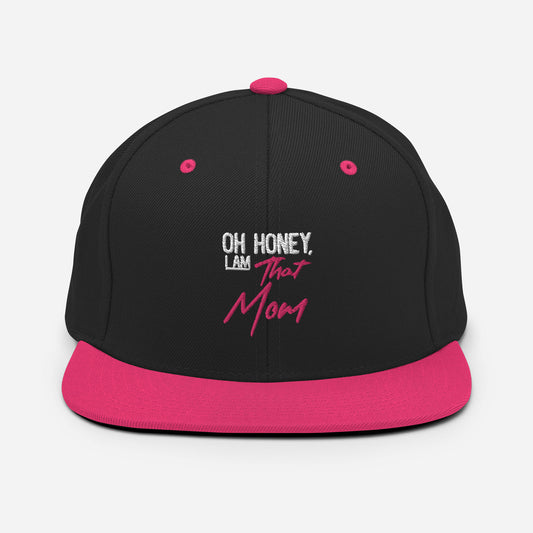 Snapback Hat  Hilarious Mothers Day Parenthood Mom Sarcasm Family Humorous Supermoms Grandmother Momma Parents Pun