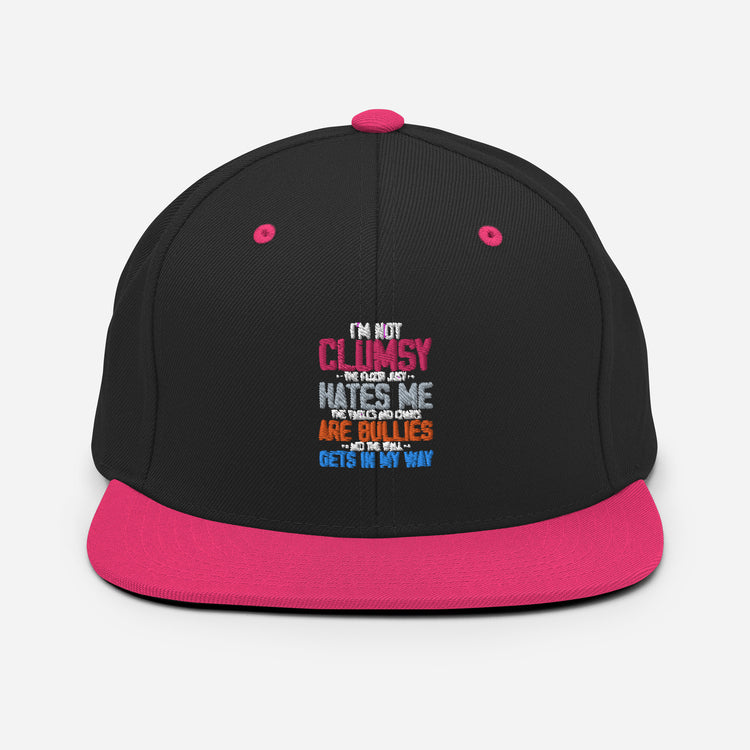 Snapback Hat Humorous Clumsy Awkward Sarcasm Laughter Sarcastic Ridicule Humors Chuckle Sloppy Unwieldy Derision