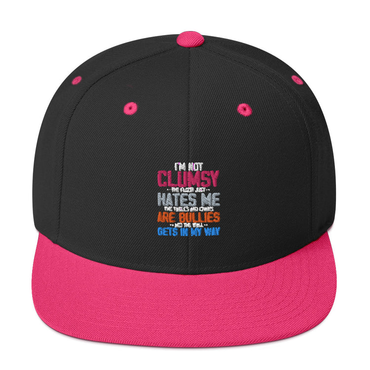 Snapback Hat Humorous Clumsy Awkward Sarcasm Laughter Sarcastic Ridicule Humors Chuckle Sloppy Unwieldy Derision