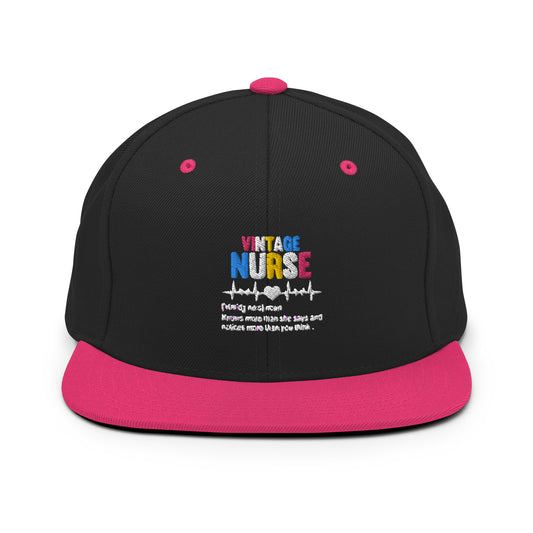 Snapback Hat  Hilarious Neonatal Pediatrician Registered Nurse Physician Midwife Medical Worker Hospital