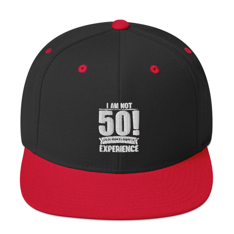 Snapback Hat Hilarious Funny 50th Celebrations Sarcasm Celebrate Party Humorous Celebrant Family Sarcastic Birthdate