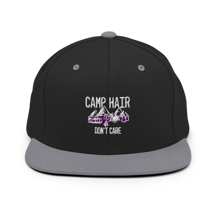 Snapback Hat  Humorous Boot Tent Encampment Site Adventure Enthusiast Novelty Forest Hiking Wandering Adventuring Lover