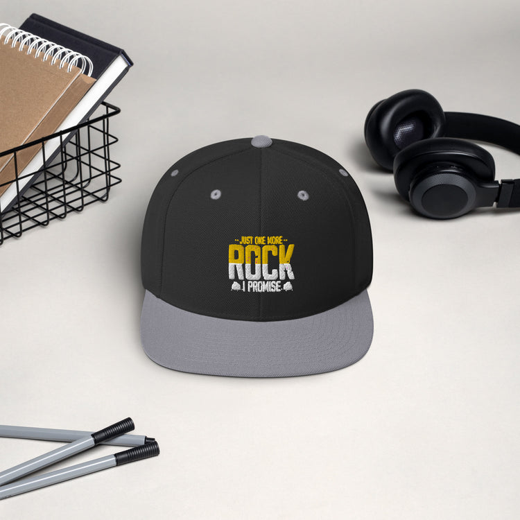 Snapback Hat Hilarious Mineral Collector Lands Scientists Novelty Hypsography Rocks Hobbyist Hunters Lover