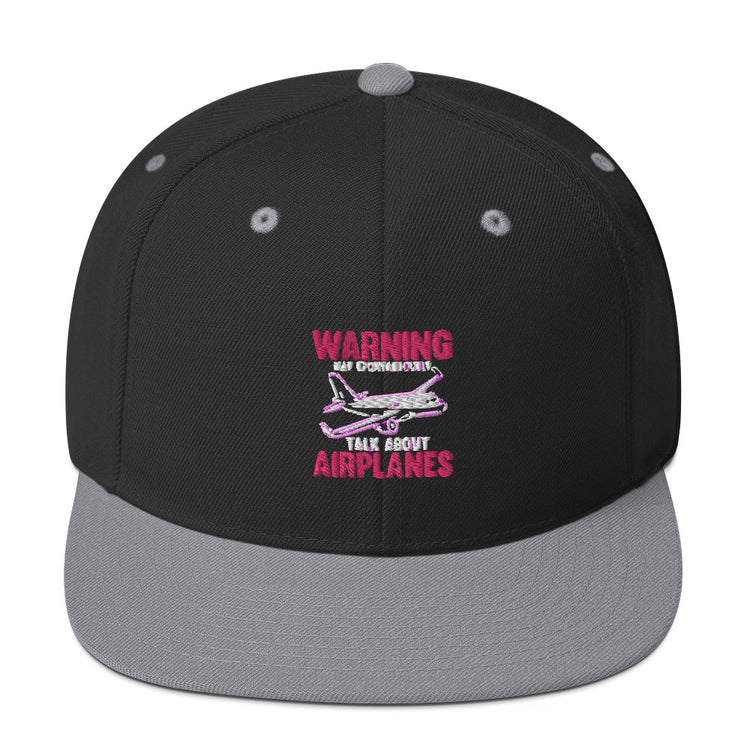 Snapback Hat Humorous Airplane Aircraft Aircrews Airship Aviator Hilarious Floatplane Aeroplane Plane Transportation