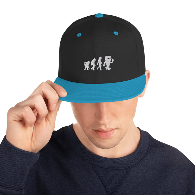 Snapback Hat Novelty Mechanical Transformation Robotlike Cyborg Lover Hilarious Artificial Intelligence Genetics Fan