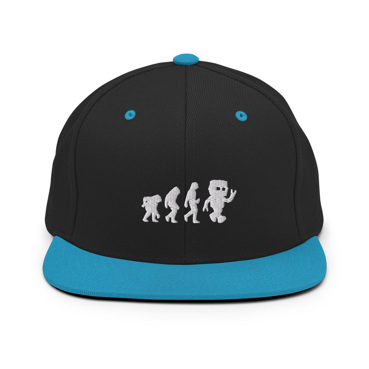 Snapback Hat Novelty Mechanical Transformation Robotlike Cyborg Lover Hilarious Artificial Intelligence Genetics Fan