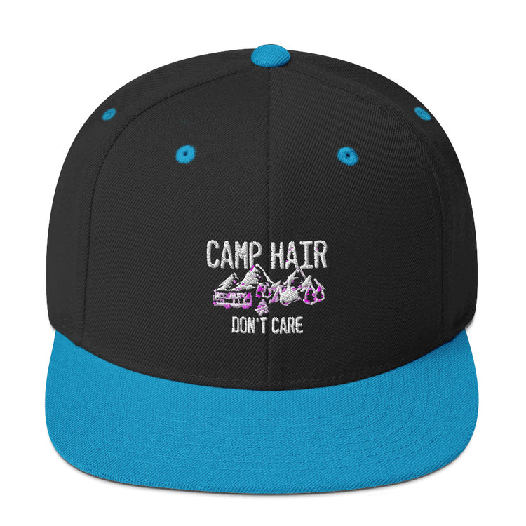 Snapback Hat  Humorous Boot Tent Encampment Site Adventure Enthusiast Novelty Forest Hiking Wandering Adventuring Lover