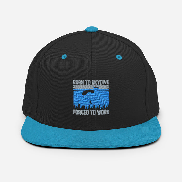 Snapback Hat  Humorous Skydiving Parachuting Adventure Travel Sports Pun Novelty Skydive Skydivers Adventurous