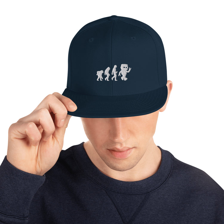 Snapback Hat Novelty Mechanical Transformation Robotlike Cyborg Lover Hilarious Artificial Intelligence Genetics Fan