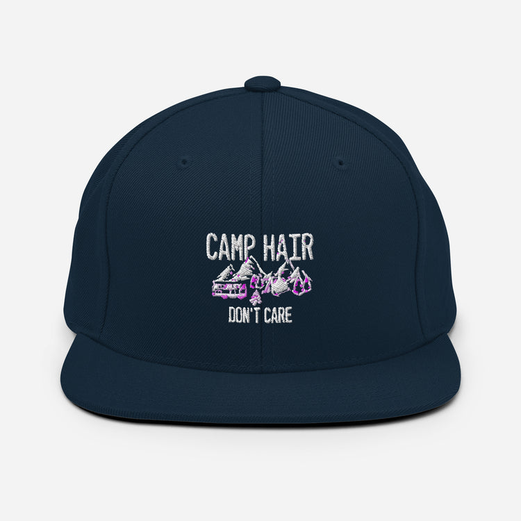 Snapback Hat  Humorous Boot Tent Encampment Site Adventure Enthusiast Novelty Forest Hiking Wandering Adventuring Lover