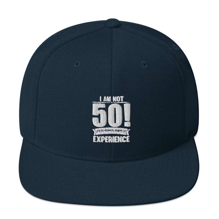 Snapback Hat Hilarious Funny 50th Celebrations Sarcasm Celebrate Party Humorous Celebrant Family Sarcastic Birthdate