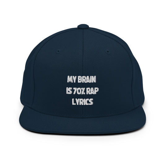 Snapback Hat Hilarious Rapper Songwriter Vocalist Musician Enthusiasts Humorous Rap Music Lyrics Rhymes Lover