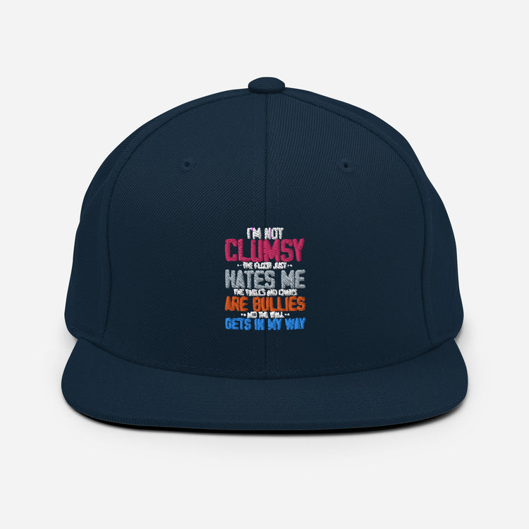 Snapback Hat Humorous Clumsy Awkward Sarcasm Laughter Sarcastic Ridicule Humors Chuckle Sloppy Unwieldy Derision