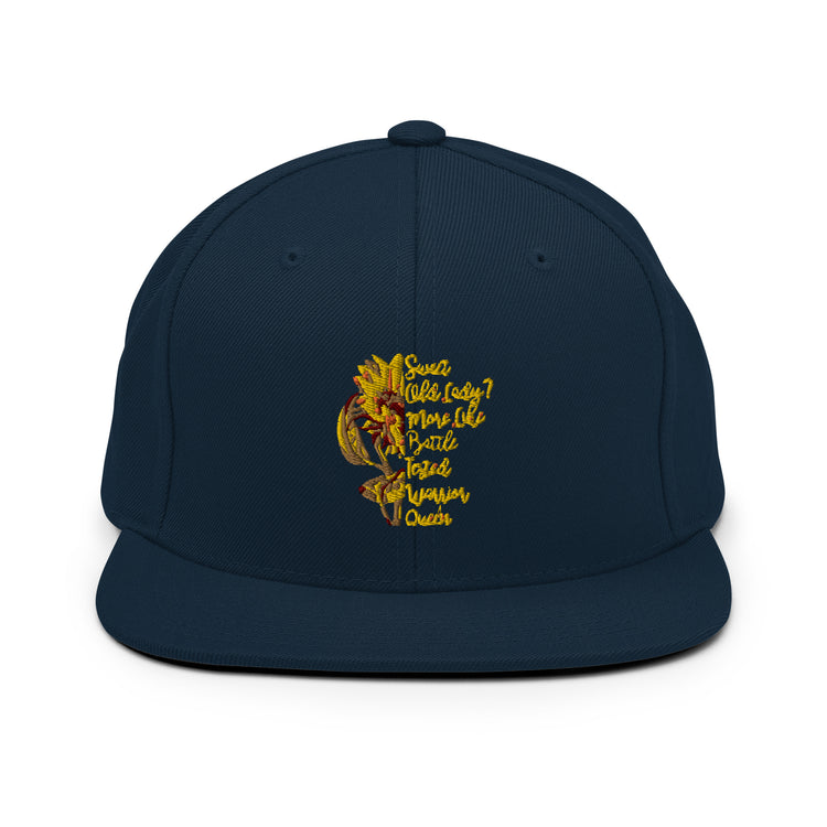 Snapback Hat Novelty Helianthus Flower Marigold Floweret Enthusiast Hilarious Floret Yellow Blooms Blossoms Lawn