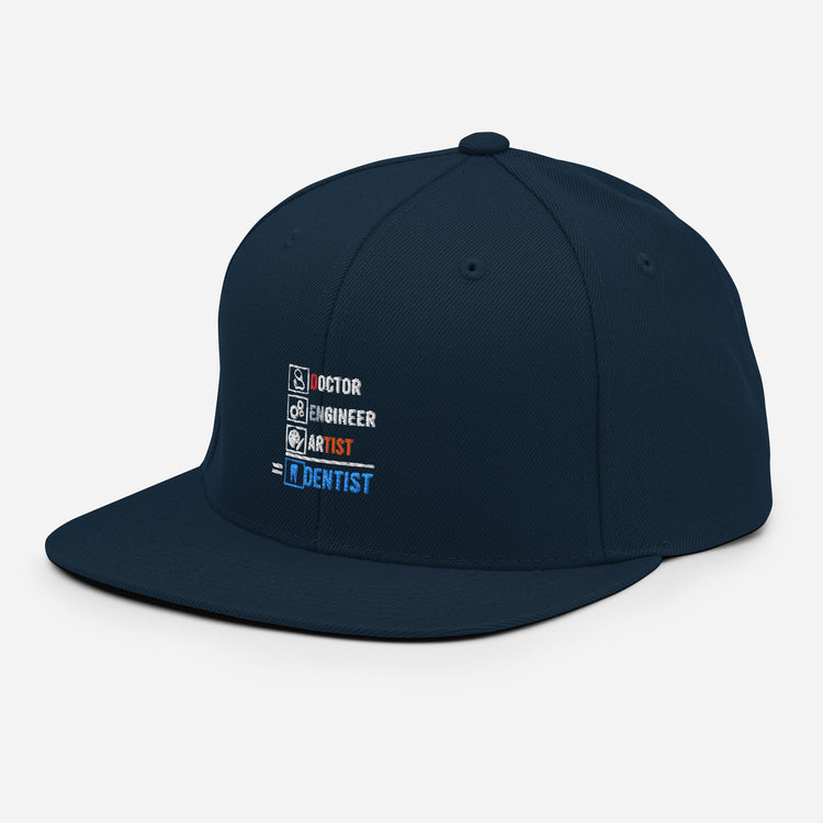 Snapback Hat Humorous Orthodontics Orthodontist Tooth Expert Novelty Endodontist Endodontics Surgeon Medicine