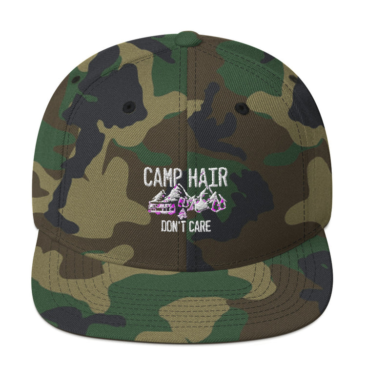 Snapback Hat  Humorous Boot Tent Encampment Site Adventure Enthusiast Novelty Forest Hiking Wandering Adventuring Lover