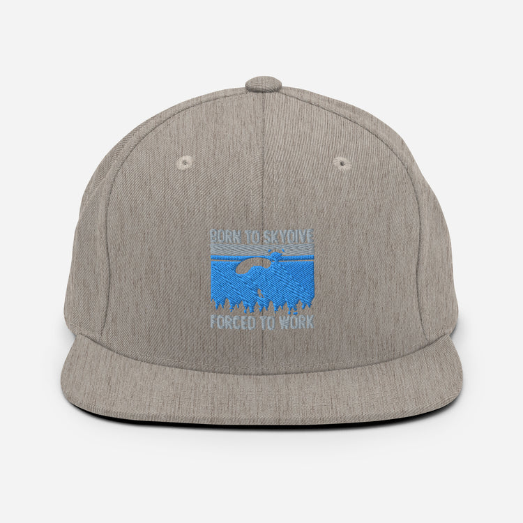 Snapback Hat  Humorous Skydiving Parachuting Adventure Travel Sports Pun Novelty Skydive Skydivers Adventurous