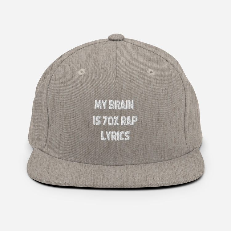 Snapback Hat Hilarious Rapper Songwriter Vocalist Musician Rap Sarcasm Music Lyrics Rhymes Lover Pun
