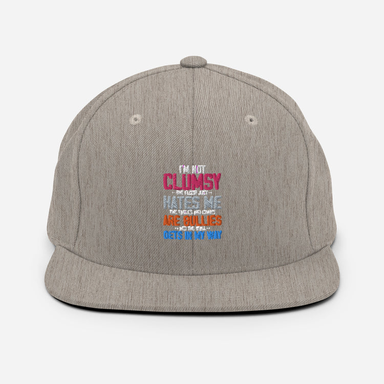 Snapback Hat Humorous Clumsy Awkward Sarcasm Laughter Sarcastic Ridicule Humors Chuckle Sloppy Unwieldy Derision