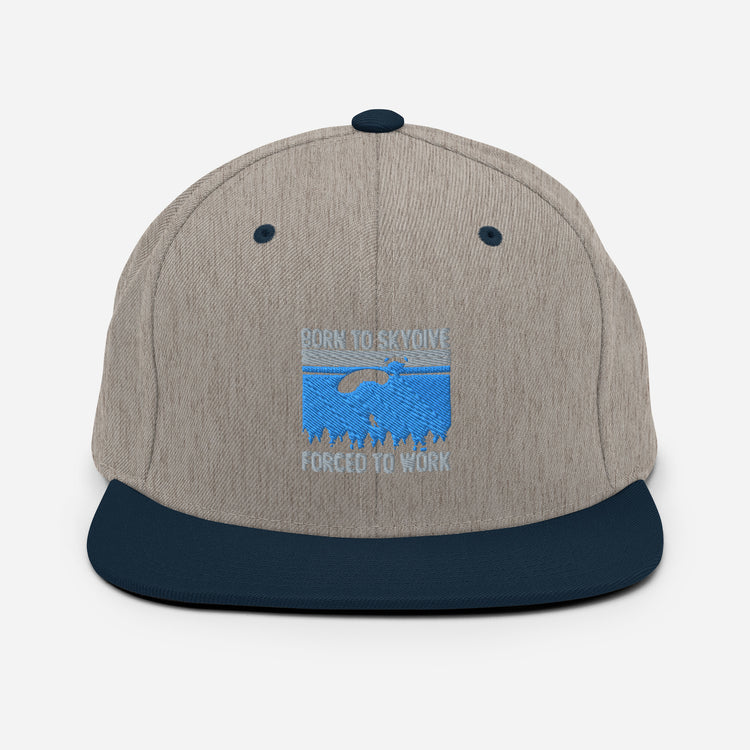 Snapback Hat  Humorous Skydiving Parachuting Adventure Travel Sports Pun Novelty Skydive Skydivers Adventurous