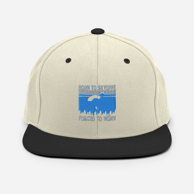 Snapback Hat Hilarious Skydiving Parachuting Novelty Adventure Travel Sports Pun Skydive Skydivers Adventurous