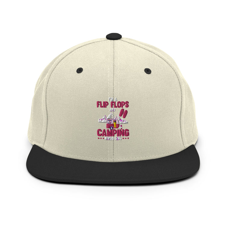 Snapback Hat Hilarious Boot Tent Encampment Site Adventure Humorous Forest Hiking Wandering Adventuring Lover