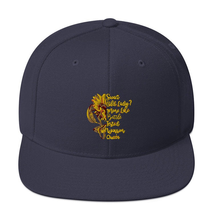 Snapback Hat Novelty Helianthus Flower Marigold Floweret Enthusiast Hilarious Floret Yellow Blooms Blossoms Lawn