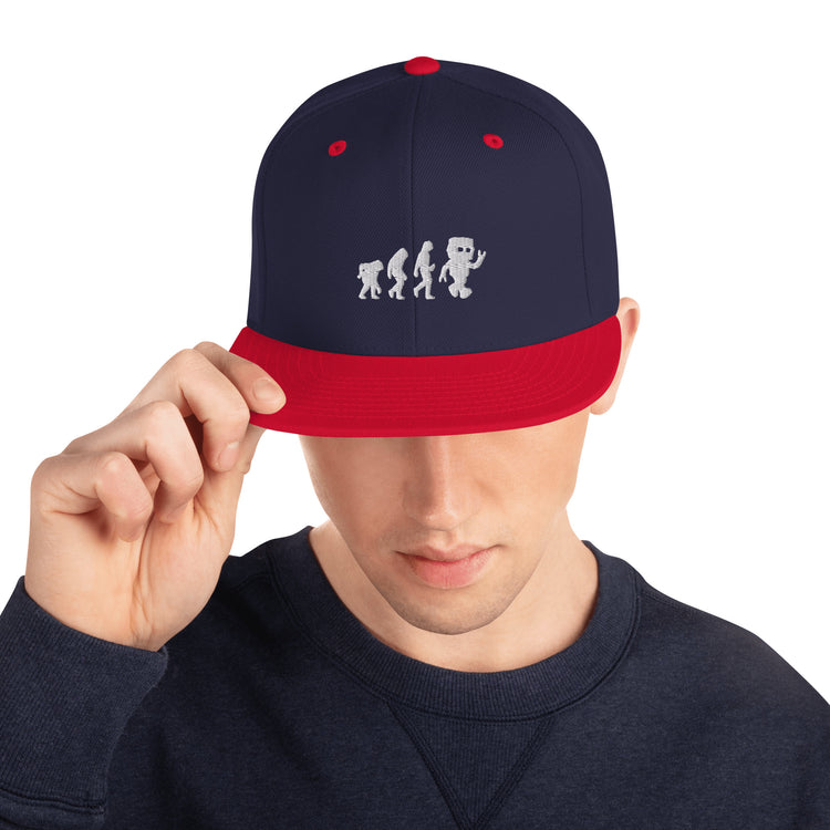 Snapback Hat Novelty Mechanical Transformation Robotlike Cyborg Lover Hilarious Artificial Intelligence Genetics Fan