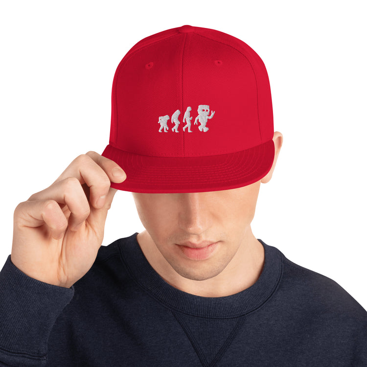 Snapback Hat Novelty Mechanical Transformation Robotlike Cyborg Lover Hilarious Artificial Intelligence Genetics Fan