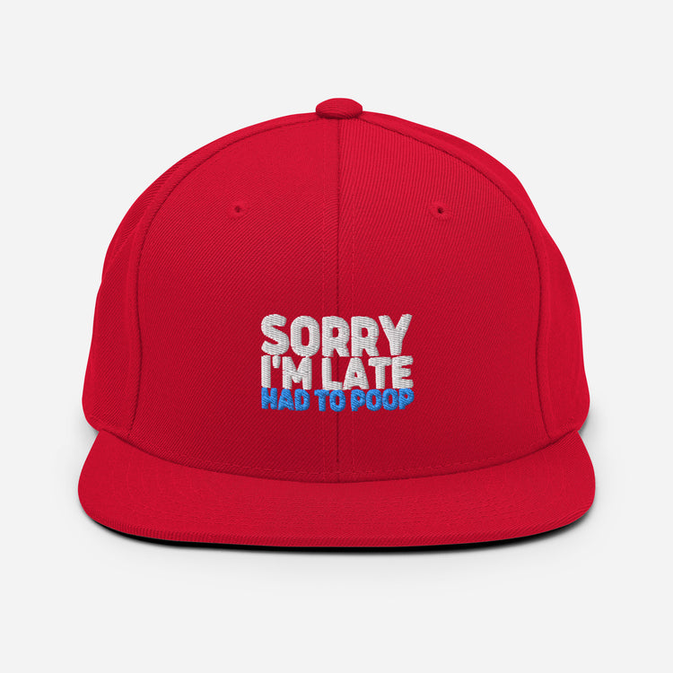 Snapback Hat  Humorous Humor Poop Sarcasm Sarcastic Laughter Ridicule Pun Novelty Humors Chuckle Derision Playfulness Fun