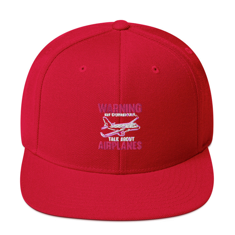 Snapback Hat Humorous Airplane Aircraft Aircrews Airship Aviator Hilarious Floatplane Aeroplane Plane Transportation