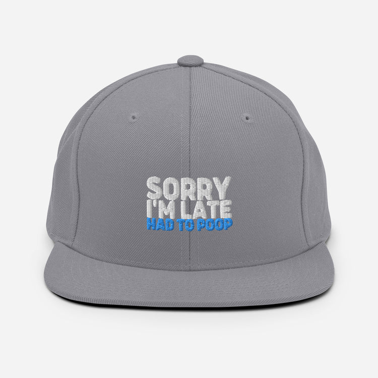 Snapback Hat  Humorous Humor Poop Sarcasm Sarcastic Laughter Ridicule Pun Novelty Humors Chuckle Derision Playfulness Fun