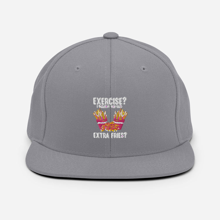 Snapback Hat Hilarous Fitness Instructors Workout Lover Exercise Muscles Humorous Aerobics Enthusiast Fan Gym Boyfriend