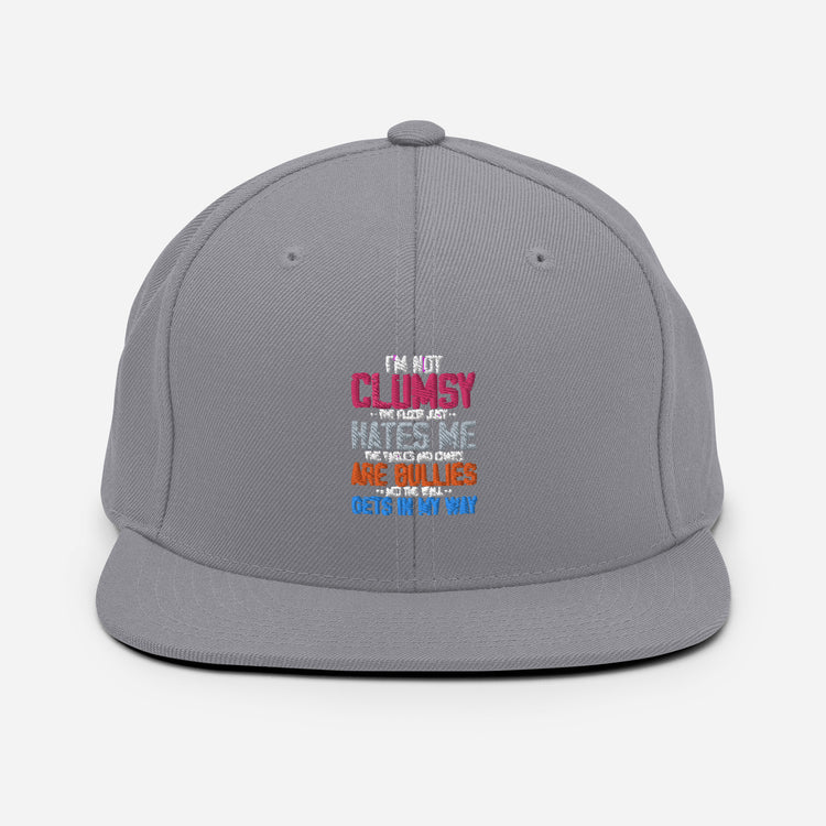 Snapback Hat Humorous Clumsy Awkward Sarcasm Laughter Sarcastic Ridicule Humors Chuckle Sloppy Unwieldy Derision