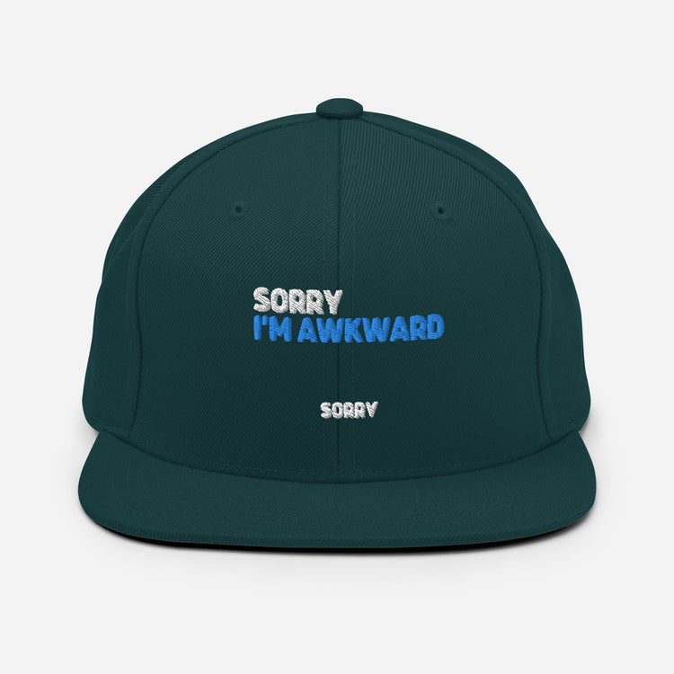 Snapback Hat Humorous Sarcasm Humor Awkward Sarcastic Laughter Pun Novelty Humors Chuckle Derision Playfulness Fun